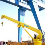 Vessel Loading Electro 0.2T Telescopic 20M Marine Cranes