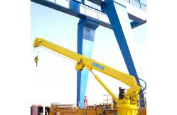 China Vessel Loading Electro 0.2T Telescopic 20M Marine Cranes supplier