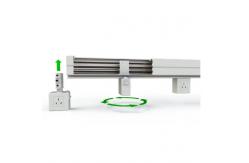 China Surface Mounted Indoor Lighting Busway IP54 With Silver Finish supplier
