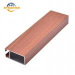 Decorative Wood Grain Aluminium Profiles TV Cabinet Aluminium Section for sale