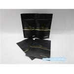 Coffee powder Plastic Pouches Packaging , logo printed coffee bean packaging matte black for sale