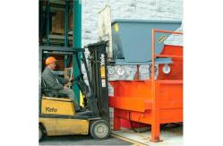 China Low Profile Self Dumping Forklift Hopper 4000lbs Metal Dump Hopper supplier