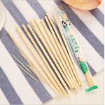 Customized Logo Disposable Bamboo Chopsticks Biodegradable Chopstick Carbonized Bamboo Chopsticks for sale