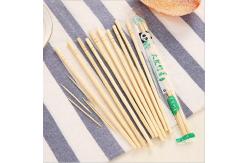 China Custom Eco Friendly Takeaway Round Bamboo Chopsticks supplier