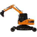 Integrated Wheel Crawler Excavator 10 12 Ton Digger Mini Crawler Excavator for sale