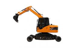China Integrated Wheel Crawler Excavator 10 12 Ton Digger Mini Crawler Excavator supplier