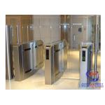 Fashionable Security Speed Gate High Working Speed Glass Turnstile For Public Service for sale
