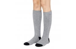 China Grey 4000mAh Battery Heated Stockings Three Temp. Gears Heated Compression Socks supplier