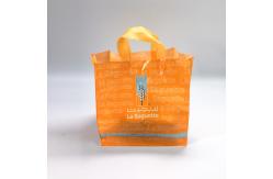 China Custom Printed Logo Poly PE Plastic Shopping Bag With Square Bottom supplier