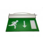 Rechargeable Double - Sided LED Emergency Exit Sign , 3 Hours Escape Sign for sale