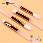 5pcs Pink Plastic Handle Makeup Brush , Synthetic Hair Cosmetic Brush Set,Powder,Eye Blendiang ,Eye Shadow Brush for sale
