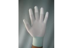 China 10e9 Ohm Nylon Palm Finger Coated Anti Static ESD Hand Gloves supplier