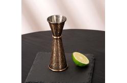 China Food Grade 18/8 Stainless Steel Japanese Jigger 2oz 1oz with Measurements Inside supplier
