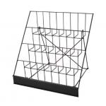Black Color Metal Wire Display Racks , Table Top Display Stand Corrosion Resistance for sale