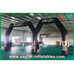 Party City Balloon Arch Customized Logo Pring Inflatable Start Finish Line With Double Arch for sale
