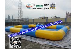 China Square Inflatable Water Pool / Strong PVC Tarpaulin Inflatable Pool For Kids supplier