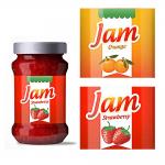 gold stamp waterproof product label stickers custom bottle adhesive label packaging cheap food packaging labels for sale
