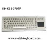 Water Proof Industrial Computer Keyboard / Metal SS Panel Mount Keyboard with Touchpad for sale