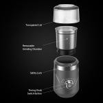 ABS Portable Bean Grinder Stainless steel Safty Lock Electric Home Espresso Grinder