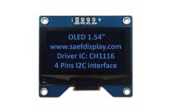 China Factory 1.54-Inch OLED Display 128x64 with I2C Interface & CH1116 Driver supplier