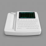 Touch Screen Full Keyboard Electrocardiogram ECG Machine 12 Channel 12 Lead With Printer