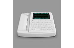 China Touch Screen Full Keyboard Electrocardiogram ECG Machine 12 Channel 12 Lead With Printer supplier