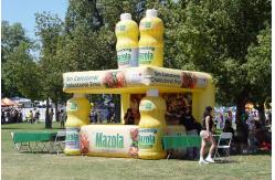 China Advertising Bottles Inflatables With Booth , Inflatable Display Booth supplier
