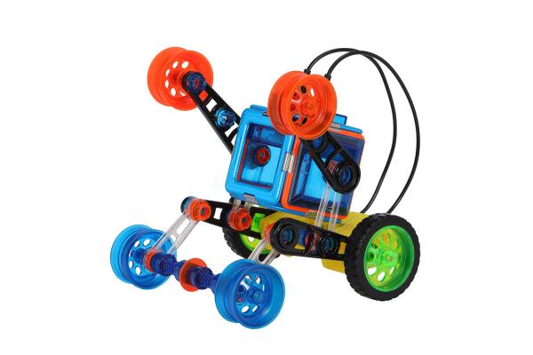 Smooth Plastic DIY Remote Control Magnetic Blocks Car Assisted Vehicle Childrens Toys