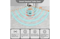 China Graphene Heating Technology Washable Toilet Seat Cover Pad with Adjustable Temperature supplier