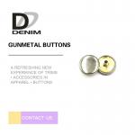 Decorative Gunmetal Shank Buttons Personalized Logo For Jeans Accessories for sale
