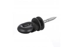 China Anti Impact Plastic Animal Screw In Ring Insulator supplier