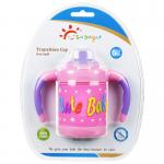 OEM 6oz 160ml Baby Weighted Straw Cup Soft TPE Spout