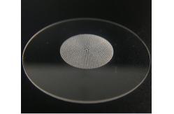 China Machining Quartz Glass Glass Plate Round Shape Laser Drilling supplier