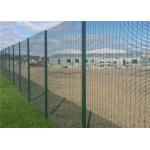 Green Galvanized 358 Anti Climb ClearVu Invisible Wall Fence Panels Powder Coated for sale