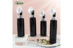 China 40ml Clear White Foam Pump Bottle Round Shape With Silicone Cleansing Brush supplier