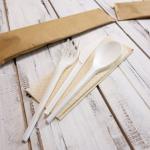 Bio Plastic Cpla Silverware 6.5 Biodegradable Cutlery For Hot And Cold Food for sale