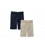 Polyester Fabric Boys Grey School Pants Anti - Pilling With A Right Back Pocket