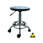 Cleanroom BIFMA 4 Holes PU Foaming Height Adjustable ESD Safe Chairs for sale