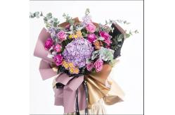 China 64X34X0.36 cm Well Handfeel Double-sided Plastic Flower Wrapping Paper with Gold supplier