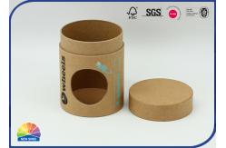 China Customized Print Biodegradable Kraft Paper Packaging Tube Box supplier