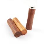 Li Ion 18650 Battery Portable Power Bank Walnut Wooden Material for sale