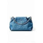 Custom Women's Leather Crossbody Bag With Quilted Texture Metal Chain Strap