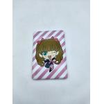 Square  Custom Made Metal Badges Cute Girl  Tinplate Material Paper Stents for sale