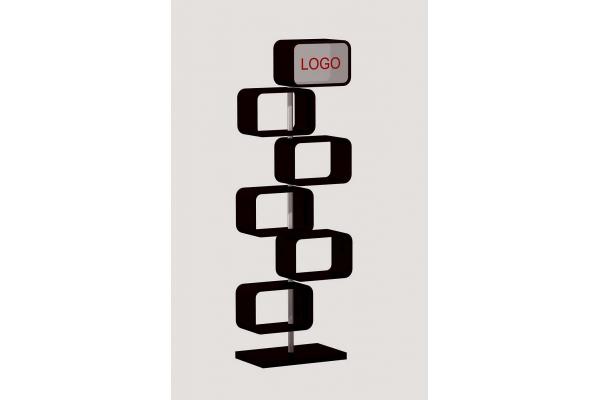 Magazine Display Rack with Wheel
