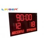 Waterproof Cabinet 15'' Digit Led Soccer Scoreboard With Team Name for sale
