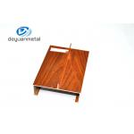 6063 T5 / T6  Wood Grain  Aluminum Extrusions Profile For Windows , G B/75237 for sale