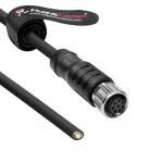 Alvin's Cables M8 8 Pin Female A-Code to Open End Power I/O Cable Drag-Chain Shielded for Baumer CX Series VCXG VCXU VCX.XC Camera Industrial Automation Sensor Systems 3.3ft/1m for sale