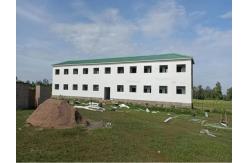 China School Steel Frame Buildings Blast / Painted / Galvanized Surface Finished Customized Design supplier