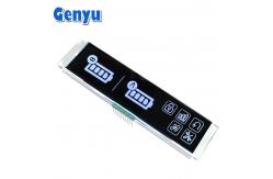 China 4.5V 9PIN VA LCD Display White Graphics Black Panel Long Strip supplier