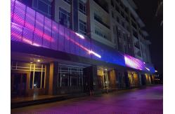 China Programmable Transparent LED Mesh Screen S30 P50 P100 Waterproof IP65 supplier